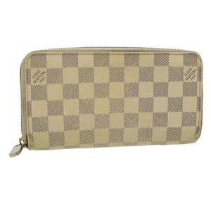 LOUIS VUITTON Damier Azur Zippy Wallet Long Wallet